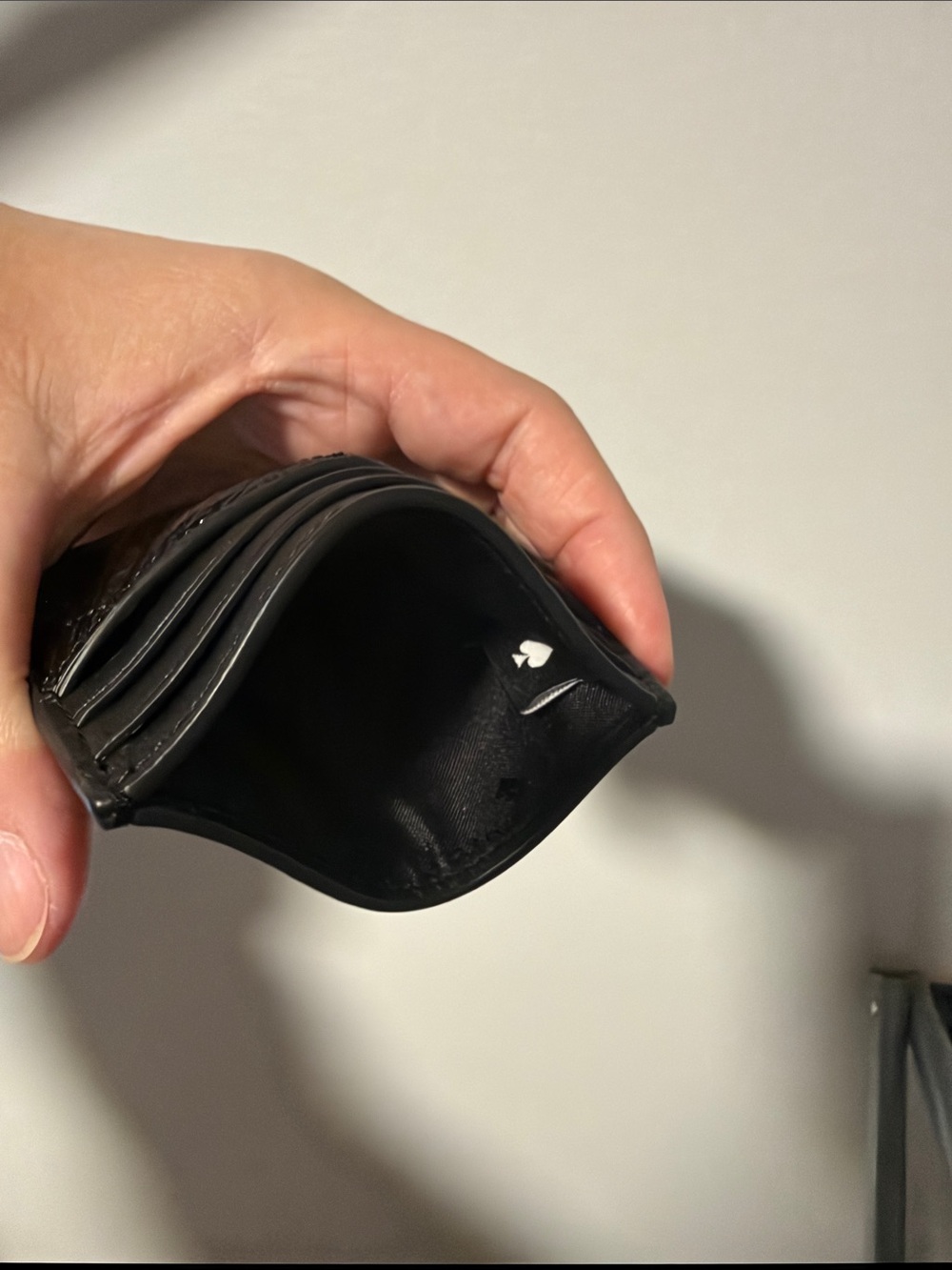 kate spade Black Quilted Patent Card Case - Picture 4 of 4